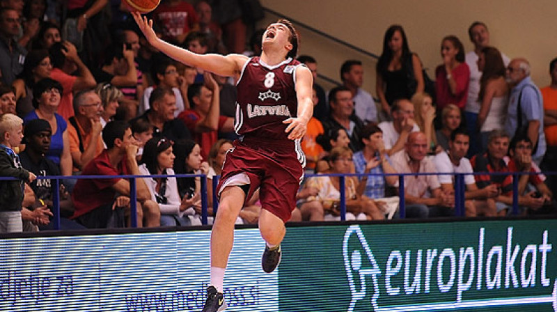 Latvijas U20 izlases saspēles vadītājs Mārcis Vītols.
Foto: fibaeurope.com