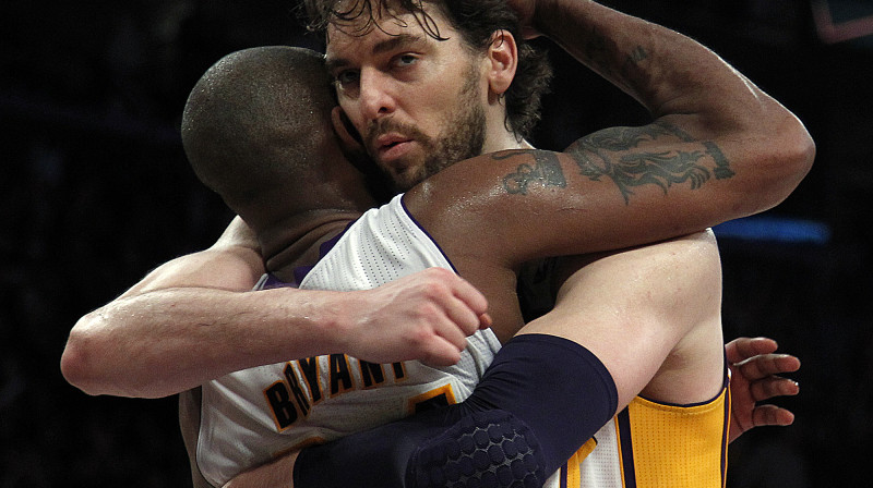 Kobe Braients un Pau Gaols
Foto: AP/Scanpix