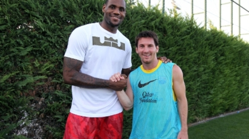 Lebrons Džeimss un Lionels Messi