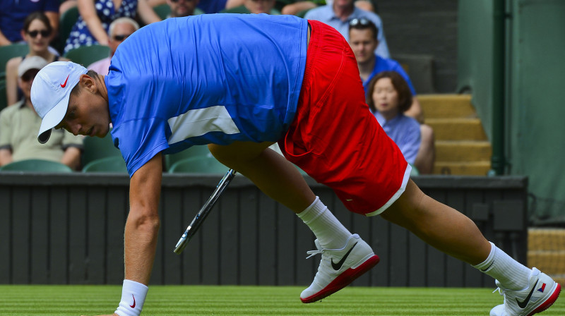 Tomašs Berdihs šodien paklupa. Vairākas reizes...
Foto: AP/Scanpix