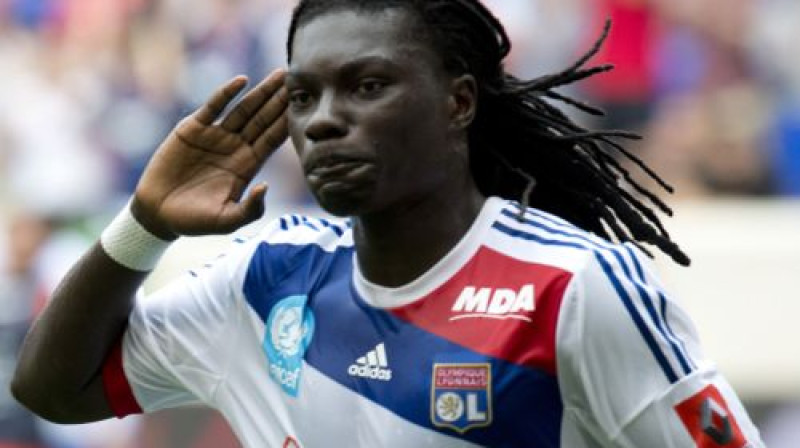 Lionas "Olympique" pirmo vārtu autors Bafetimbī Gomiss
Foto: AFP/Scanpix