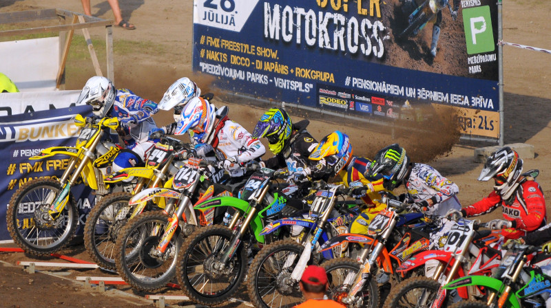 "Ventbunkers Lielās balvas" izcīņa risinājās MX1 un MX2 klasē.
Foto: Rodeo