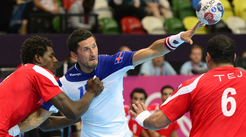 Aleksandrs Pētersons pleca savainojuma dēļ nevarēs palīdzēt Islandes izlasei pasaules čempionātā. 
Foto: AFP/Scanpix