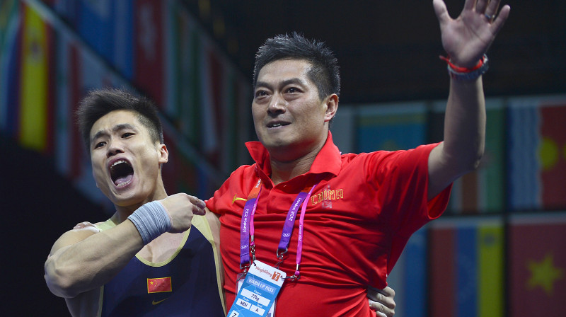 Rekordists ar savu treneri
Foto: AFP/Scanpix