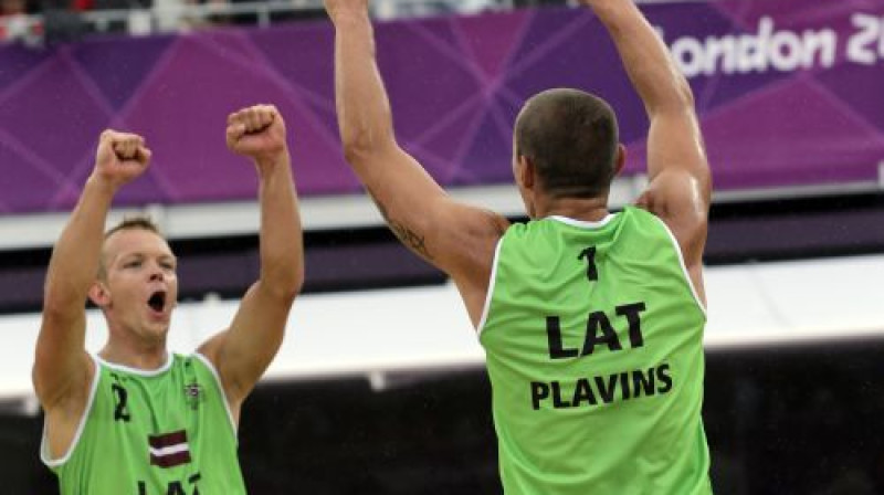 Mārtiņš Pļaviņš un Jānis Šmēdiņš
Foto:AP/Scanpix