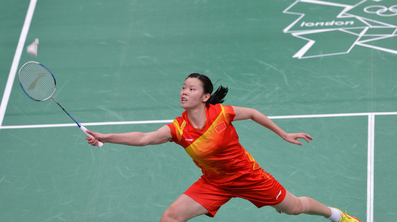 Olimpiskā čempione badmintonā Kseiru Li 
Foto: AFP/Scanpix