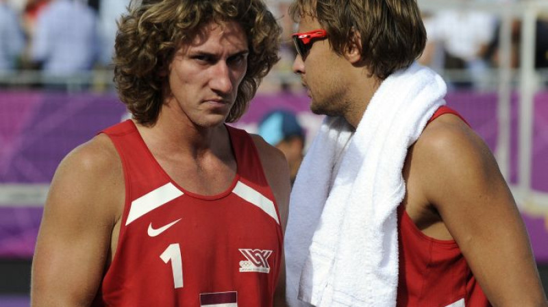 Aleksandrs Samoilovs un Ruslans Sorokins
Foto: Romāns Kokšarovs, f64/Sporta Avīze