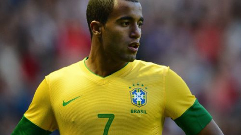 Brazīlijas olimpiskās izlases pussargs Lukašs Moura
Foto: AFP/Scanpix