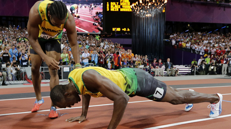 Johans Bleiks un Useins Bolts
Foto: AP/Scanpix