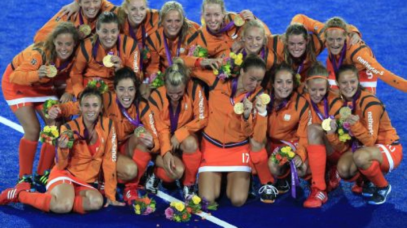 Nīderlandes hokejistes
Foto: AFP/Scanpix
