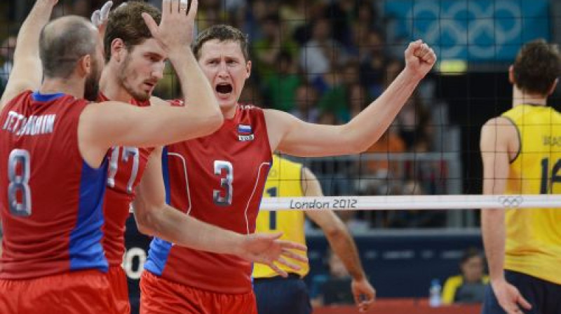 Krievijas volejbolisti
Foto: AFP/Scanpix