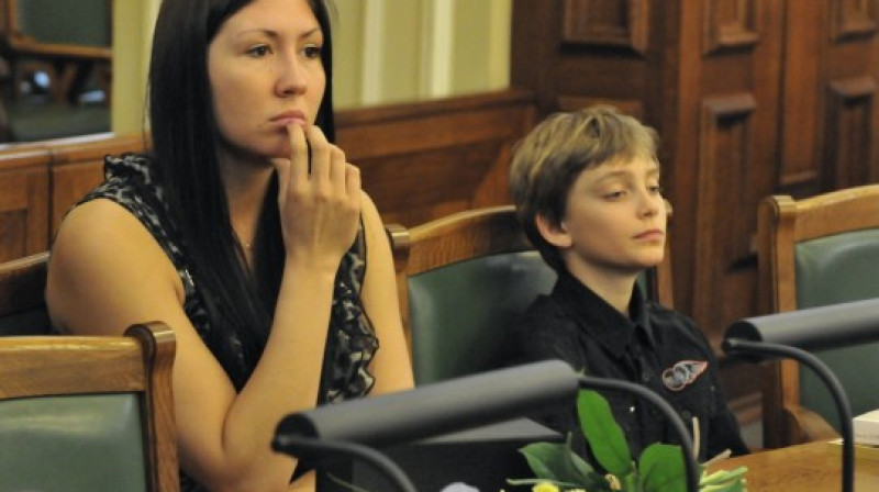 Guna Lagzdiņa 2012. gada sezonā nopelnīja Valdemāra Baumaņa kausu
Foto: Romualds Vambuts, Swedbank LJBL