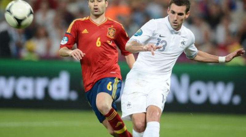 Antonijs Reveijērs Eiropas čempionāta ceturtdaļfinālā pret Spāniju
Foto: AFP/Scanpix