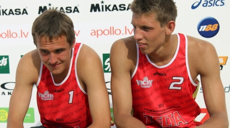 Armands Āboliņš un Haralds Regža
Foto: beachvolley.lv