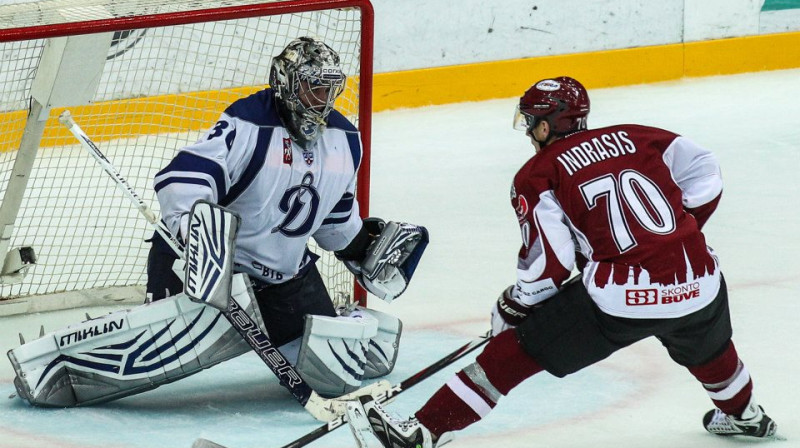 Miks Indrašis joprojām "uz viļņa". Foto avots: Dinamo ofic. profils facebook.com