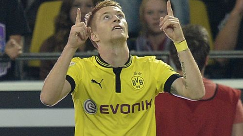 Marko Roiss savā Bundeslīgas debijā Dortmundes rindās guva vārtus jau pēc 11 nospēlētām minūtēm
Foto: AP/Scanpix