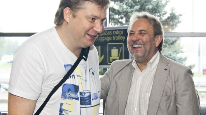 Aleksejs Širovs un Pēteris Šmidre. Foto: sahafederacija.lv