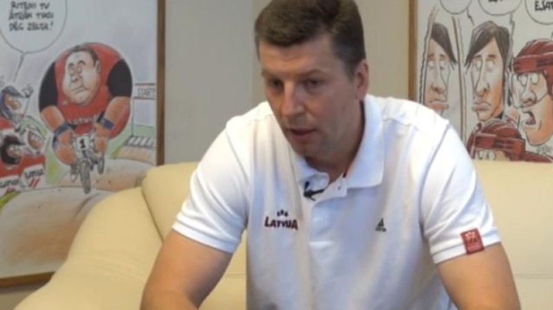 Latvijas U16 izlases galvenais treneris Guntis Endzels.
Foto: basket.lv