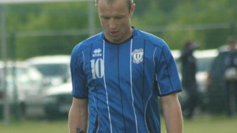 Guntars Silagailis vēl Daugavpils "Daugavas" kreklā
Foto: fcdaugava.lv