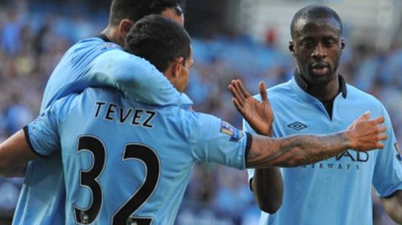 "City" atzīmē vārtu guvumu
Foto: AFP/Scanpix