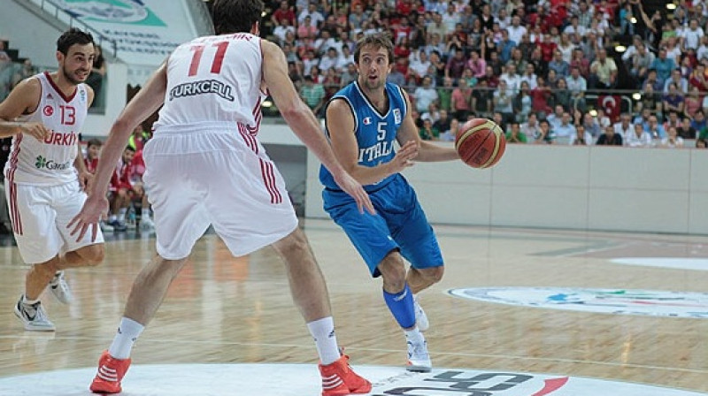 Itālija trešdien Kaiseri atspēlēja 18 punktu deficītu un pēdējā minūtē izrāva uzvaru pār Turciju
Foto: www.fibaeurope.com