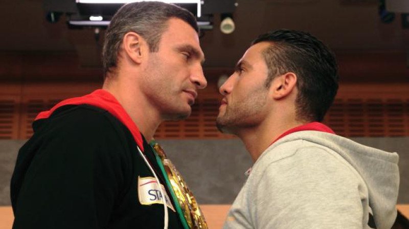 Vitālijs Kļičko un Manuels Čars
Foto: Viktor Sokolov / allboxing.ru