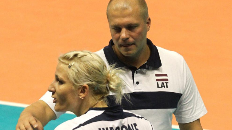 Jānis Leitis un Inese Jursone
Foto: cev.lu