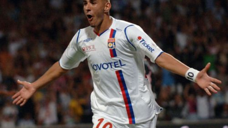 Karims Benzemā - kluba akadēmijas spožākais produkts. Benzemā 115 spēlēs guva 66 vārtus un nepilnu 22 gadu vecumā par 35+6 miljoniem eiro tika pārdots Madrides "Real"
Foto: AFP/Scanpix