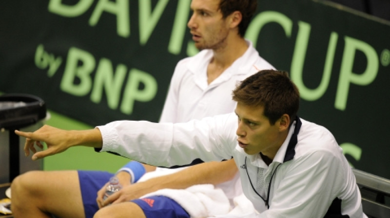 Ernests Gulbis un Kārlis Lejneks
Foto: Romāns Kokšarovs, f64