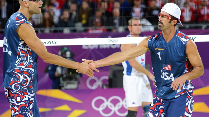 Fils Dalhauzers un Tods Rodžers Londonas olimpiskajās spēlēs
Foto: fivb.org