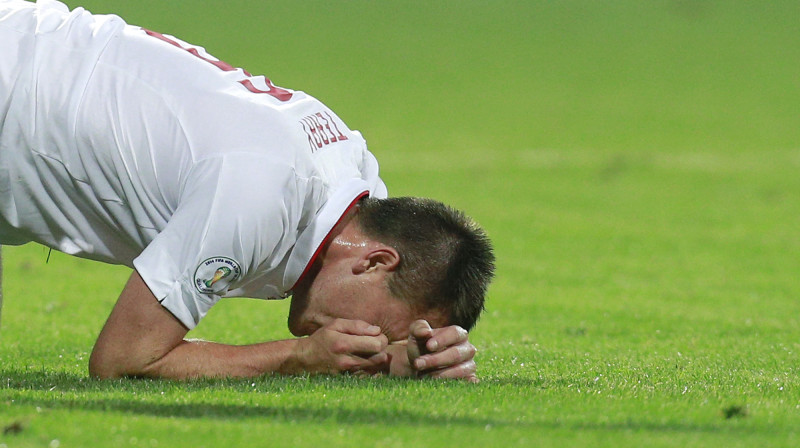 Džons Terijs pēdējo spēli izlasē nospēlējis... 
Foto: AP/Scanpix