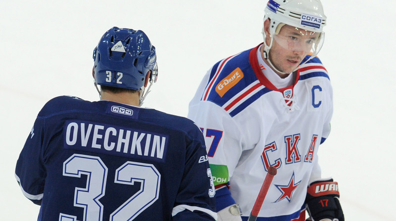 Aleksandrs Ovečkins un Iļja Kovaļčuks 
Foto: Itar-Tass/Scanpix