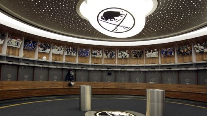 Tukša "Sabres" ģērbtuve
Foto: AFP/Scanpix