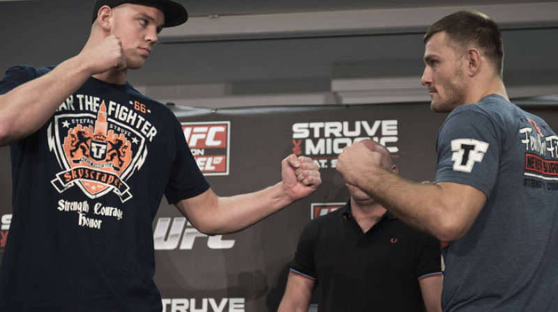 Stefans Štruve (no kreisās) ar Stipi Moičiču
Foto: mmamania.com