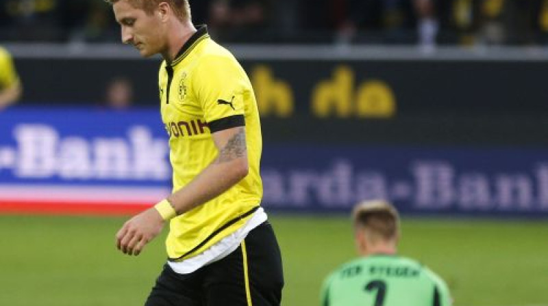 Marko Roiss šovakar guva divus vārtus pret savu bijušo klubu Menhengladbadhu
Foto: AP/Scanpix