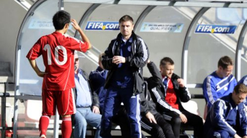 Minori Sato pirmajā puslaikā bija viens no labākajiem laukumā, taču Marians Pahars zaudēja arī viņu
Foto: Romāns Kokšarovs, f64