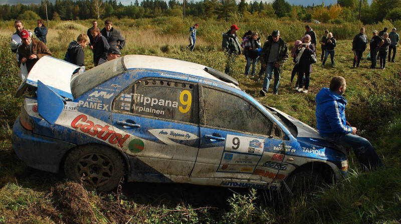 Jusi Tipanas automašīna pēc avārijas
Foto: Sandris Kuzmickis