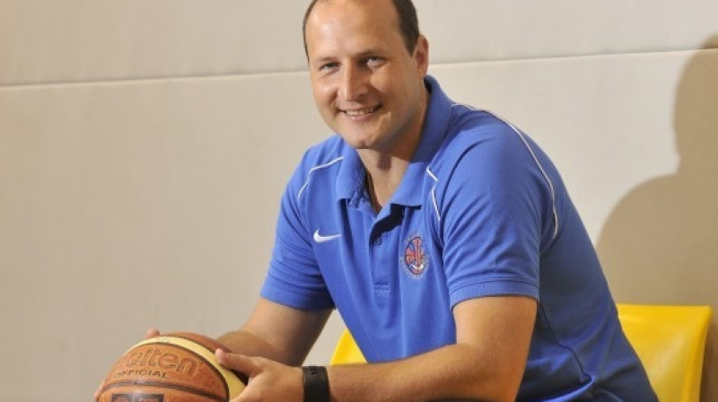 BK Ventspils galvenais treneris Roberts Štelmahers: debija LBL jaunajā ampluā.
Foto: Juris Ģigulis, ventasbalss.lv