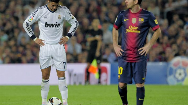 Krištianu Ronaldu un Lionels Mesi guva visus četrus vārtus
Foto: AFP/Scanpix