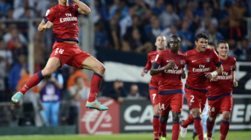 Zlatans Ibrahimovičs turpina lidot - PSG uzbrukuma līderis septiņu spēļu laikā guvis jau deviņus vārtus
Foto: AFP/Scanpix