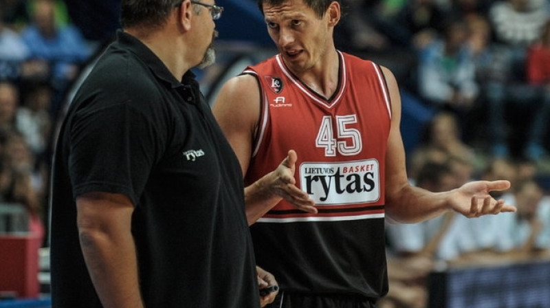 Jānis Blūms un Aleksandrs Džikičs
Foto: "Lietuvos rytas"