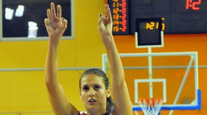 "TTT Rīga" aizsardze Ieva Krastiņa
Foto: Romualds Vambuts, Sportacentrs.com