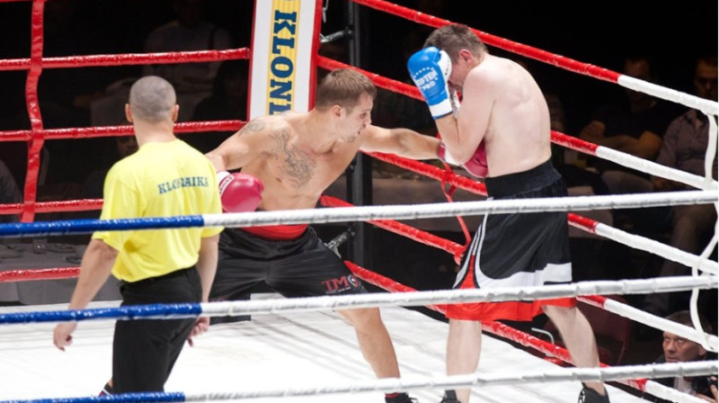 Mairis Briedis uzbrukumā cīņā ar Marko Angermanu
Foto: mairisbriedis.blogspot.com
