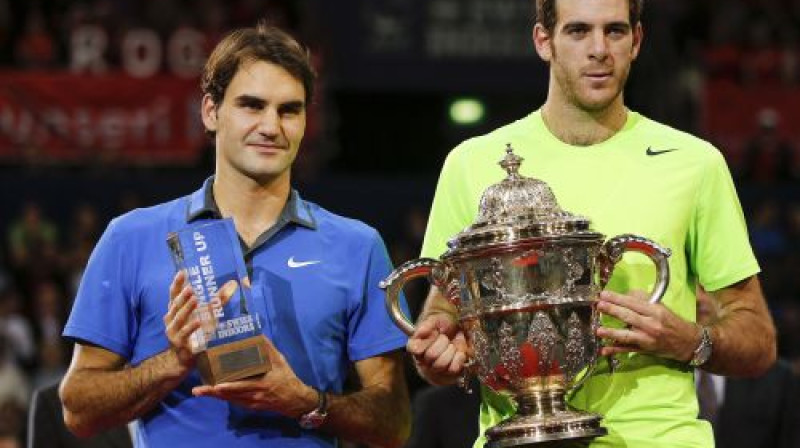 Rodžers Federers un Huans Martins Del Potro
Foto: AFP/Scanpix