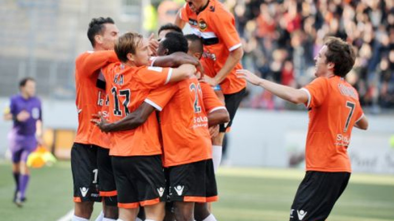"Lorient" līksmo pēc izlīdzinājuma vārtiem
Foto: AFP/Scanpix