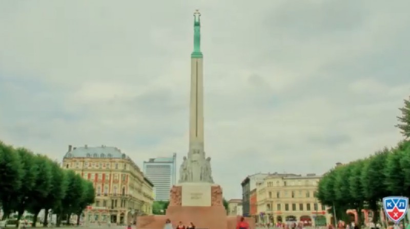 KHL televīzija apskata Rīgu
Foto: no KHL video