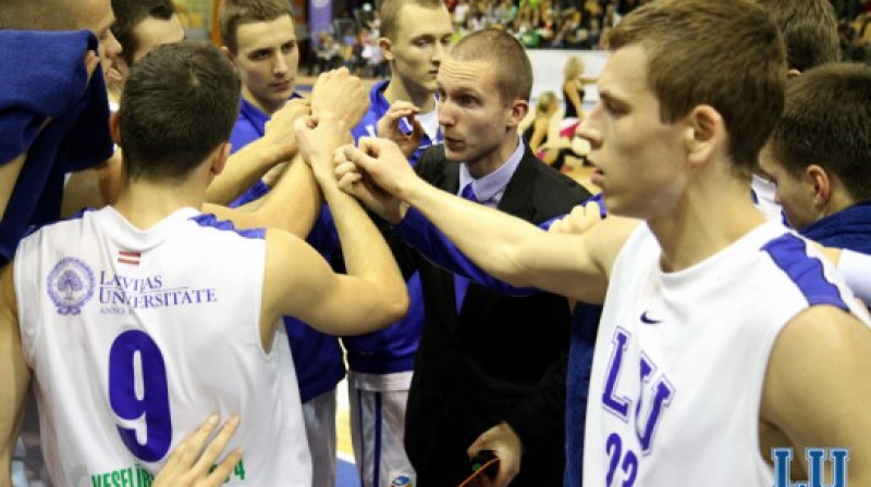 "Latvijas Universitātes" basketbolisti
Foto: Renārs Buivids, BK Latvijas Universitāte (sportacentrs.com)