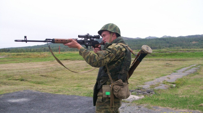 Artjoms Senators dienējot Krievijas armijā.