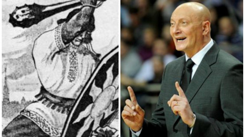 Lāčplēsis un Butauts
Foto: Reinholds Kasparsons; Romāns Kokšarovs, Sporta Avīze, F64