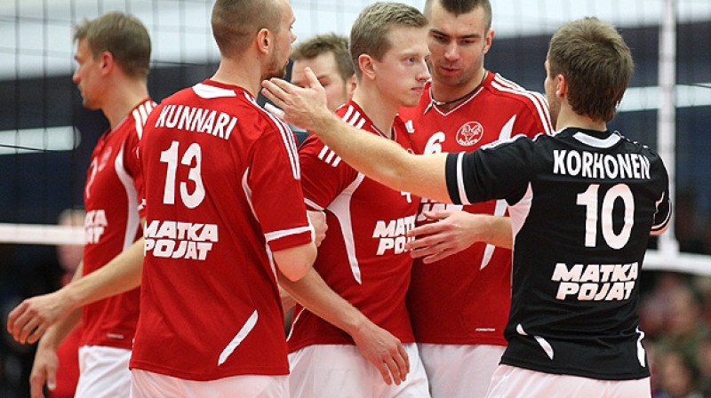 Ansis Medenis, Elviss Krastiņš un "VaLePa" komanda
Foto: mestaruusliiga.fi